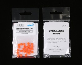 Articulation Beads, 6 mm, Red
